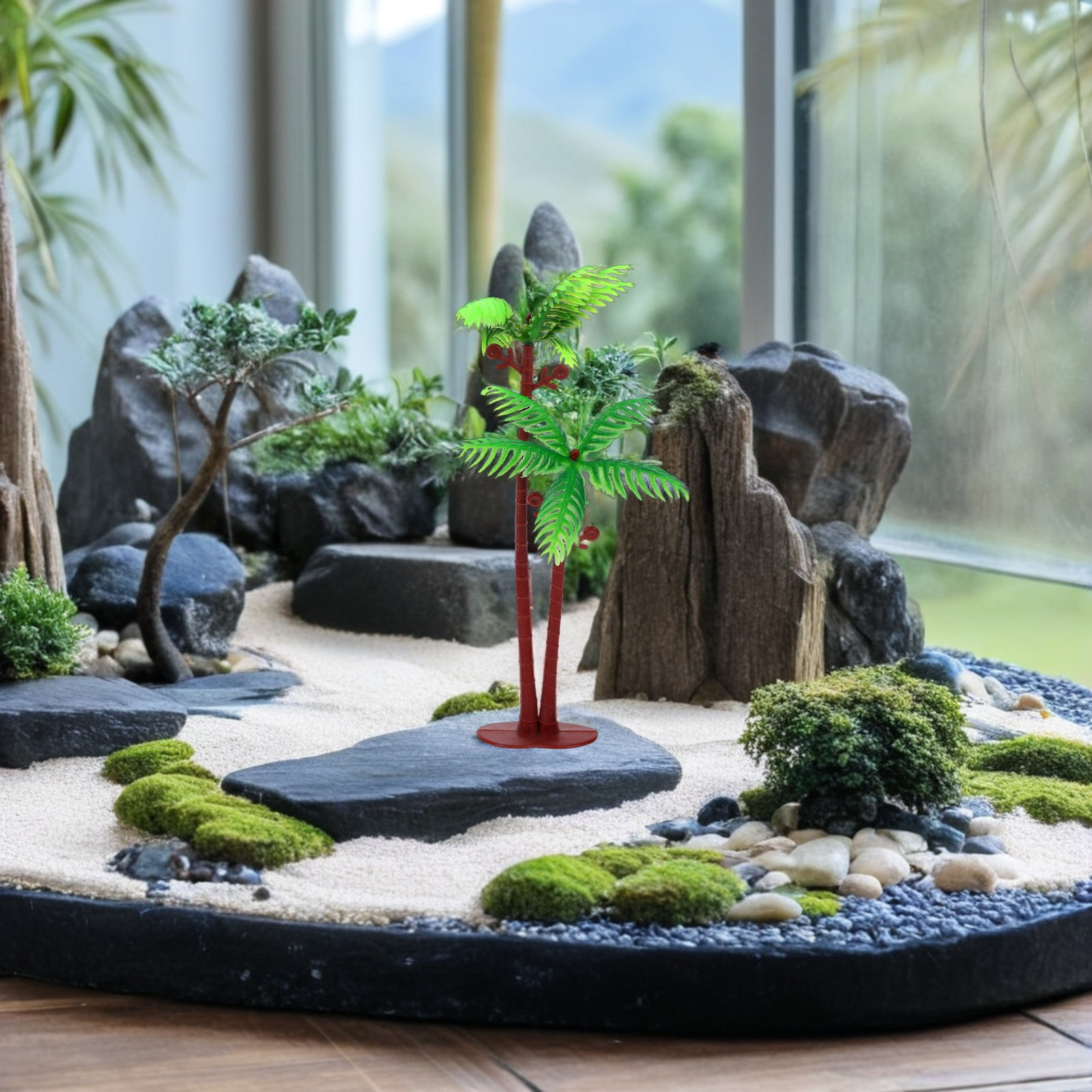 Planted Aquarium Mini - 15Pcs Lifelike Mini Coconut Palm Trees