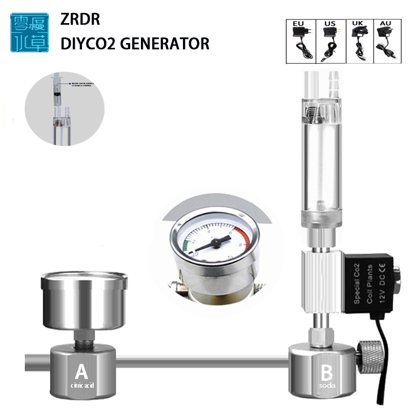 Planted Aquarium Co2 Kit - Aquarium DIY CO2 Reactor Generator System