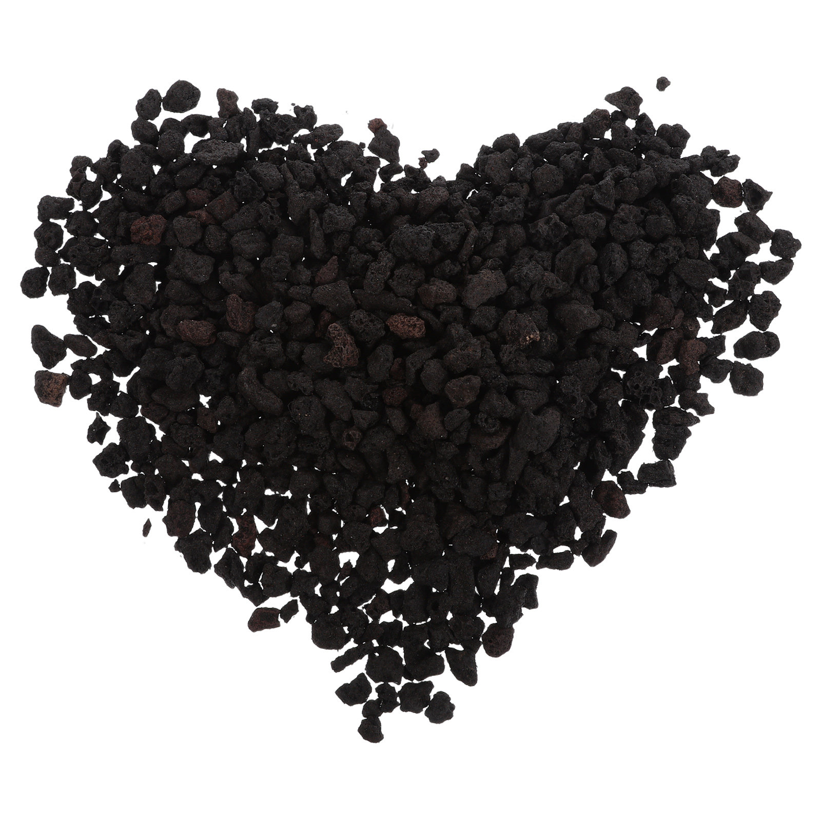Aquarium Plant Gravel - Succulent Decorative Volcanic Stone Black Lava
