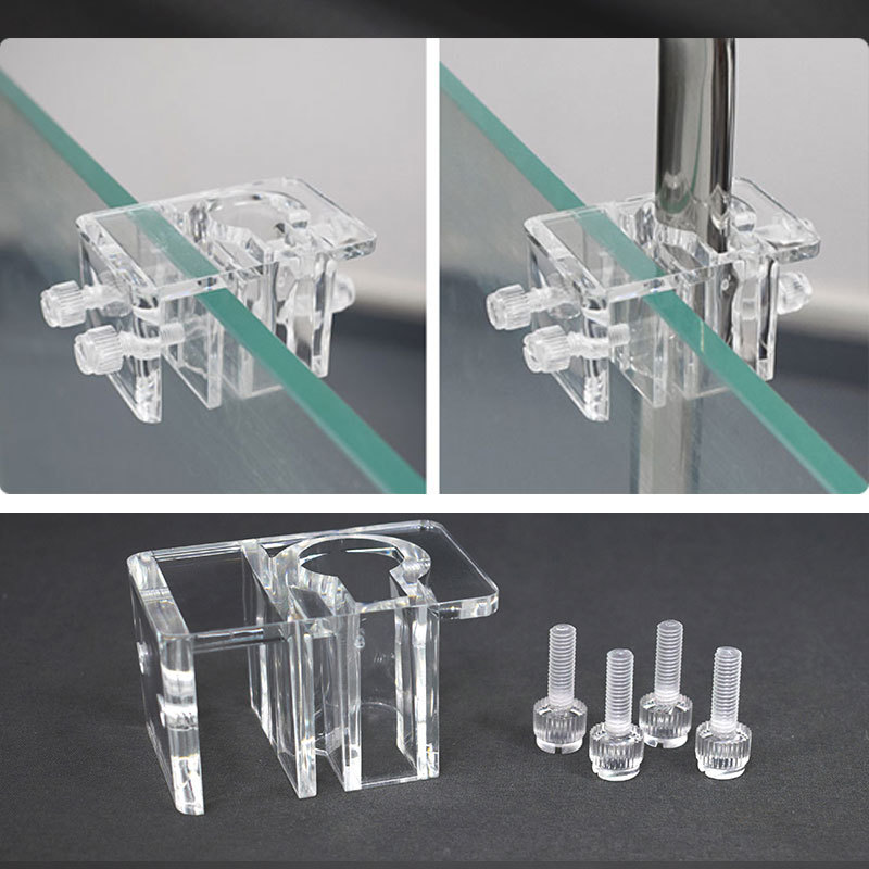 Aquarium Lily Pipe - Fish Tank Acrylic Water Pipe Clamps