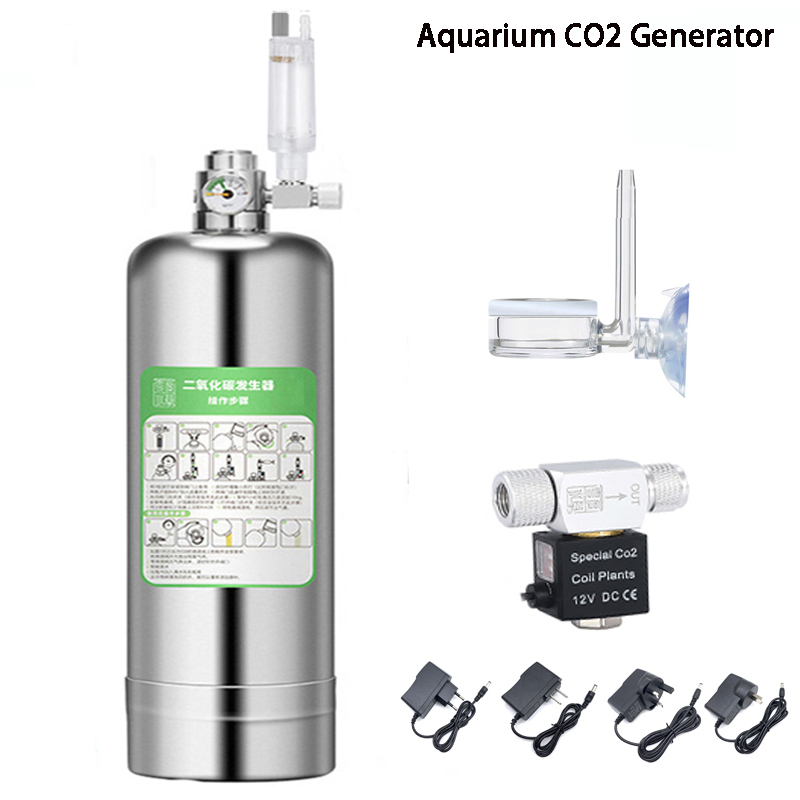 Planted Aquarium Co2 Kit - Aquarium CO2 Generator system Kit Stainless