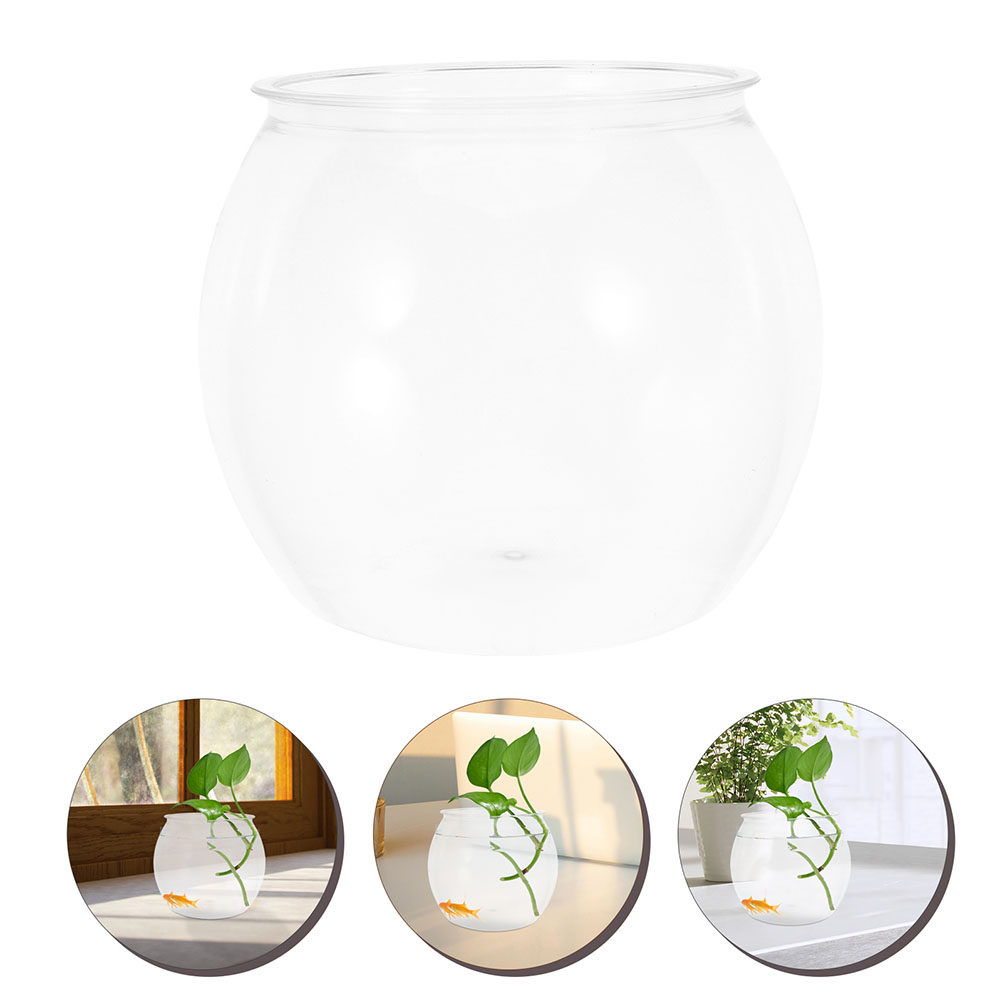 Unbreakable Round Plastic Fish - огляд і ціна Planted Aquarium Bowl