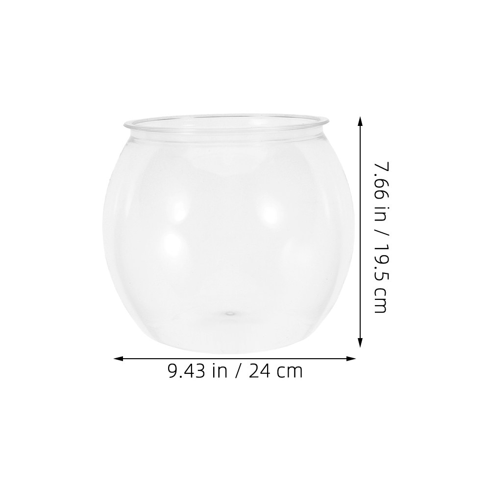 Unbreakable Round Plastic Fish - огляд і ціна Planted Aquarium Bowl