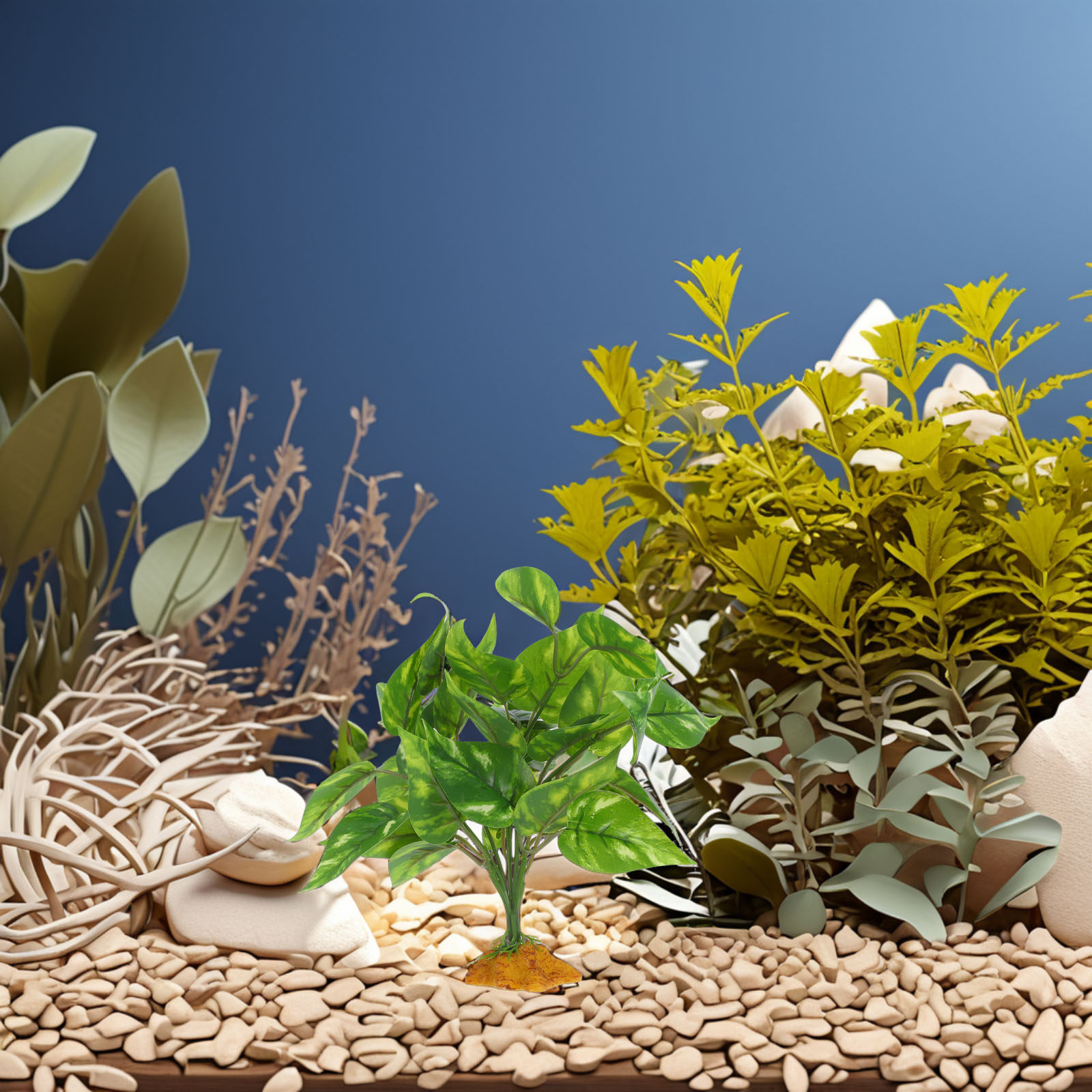 Safe Non-Toxic Realistic Artif - огляд і ціна Planted Aquarium Bowl