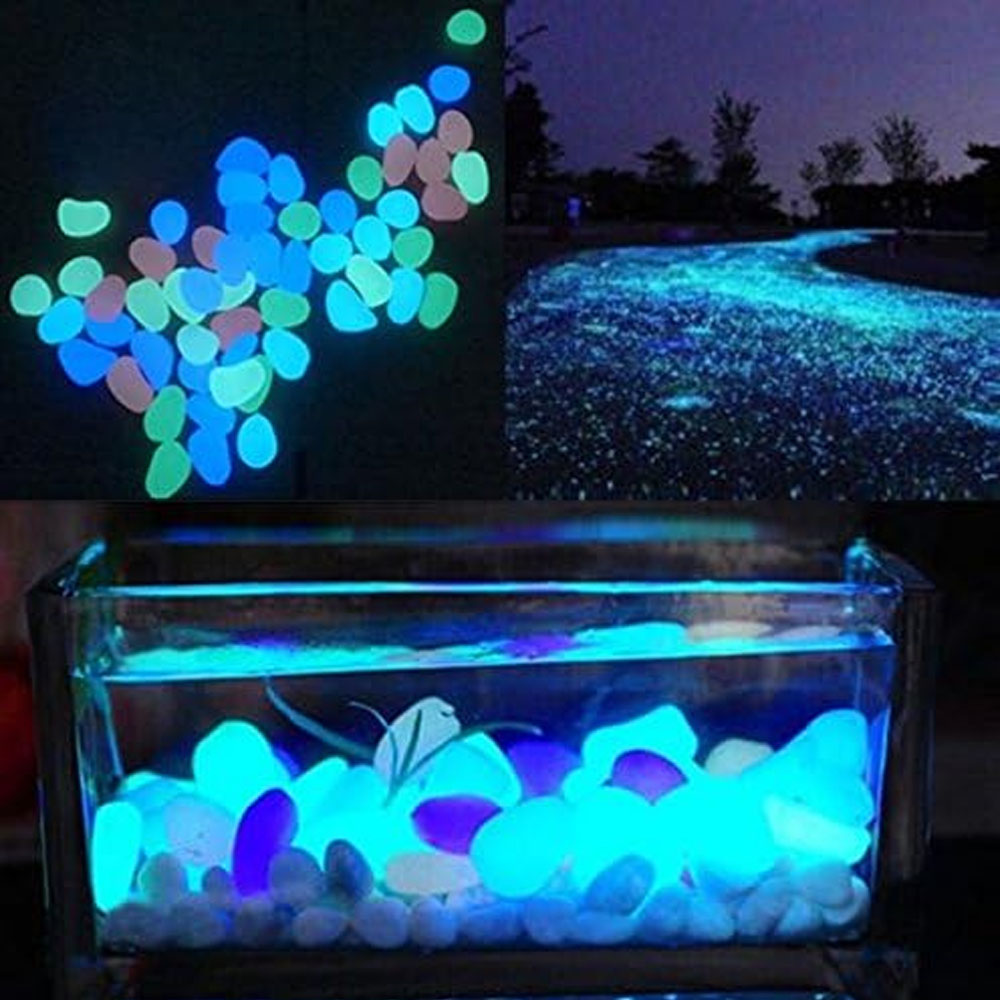Fish Tank Rocks Glow Blue Pebb - огляд і ціна Aquarium Planted Aquarium