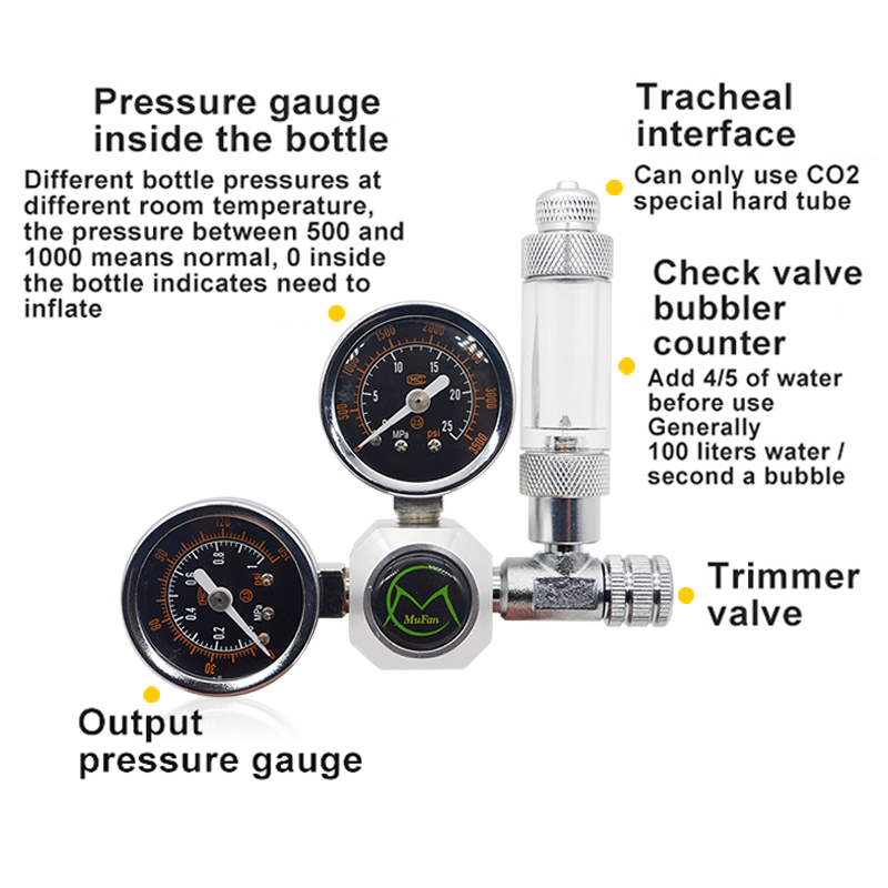 Aquarium CO2 Regulator Magneti - огляд і ціна Planted Aquarium Co2 Kit