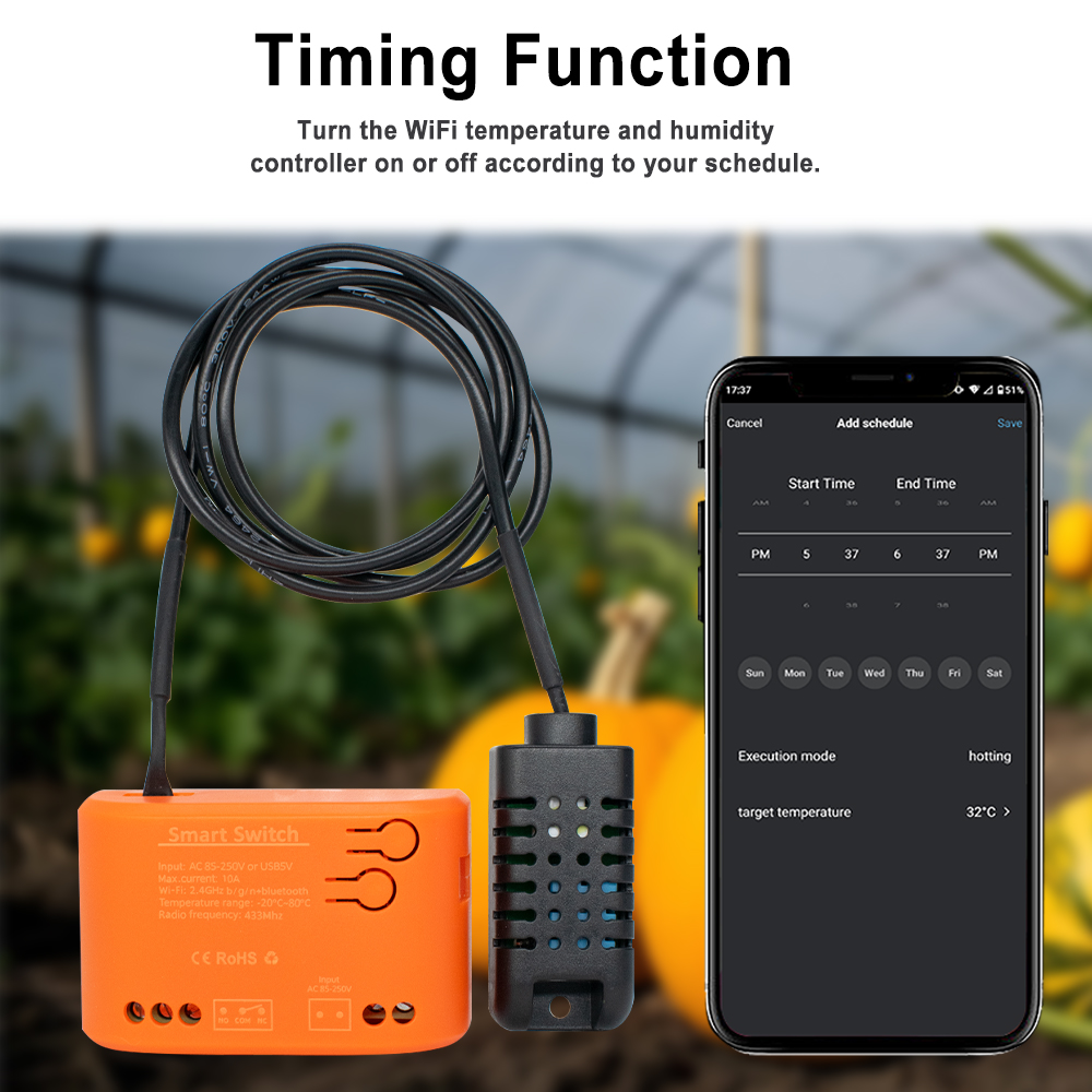 Tuya WiFi Temperature Humidity - огляд і ціна Aquarium Planted Aquarium