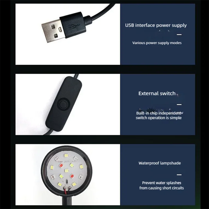 USB LED Fish Tank Clip Lamp Hi - огляд і ціна Planted Aquarium Pendant Light