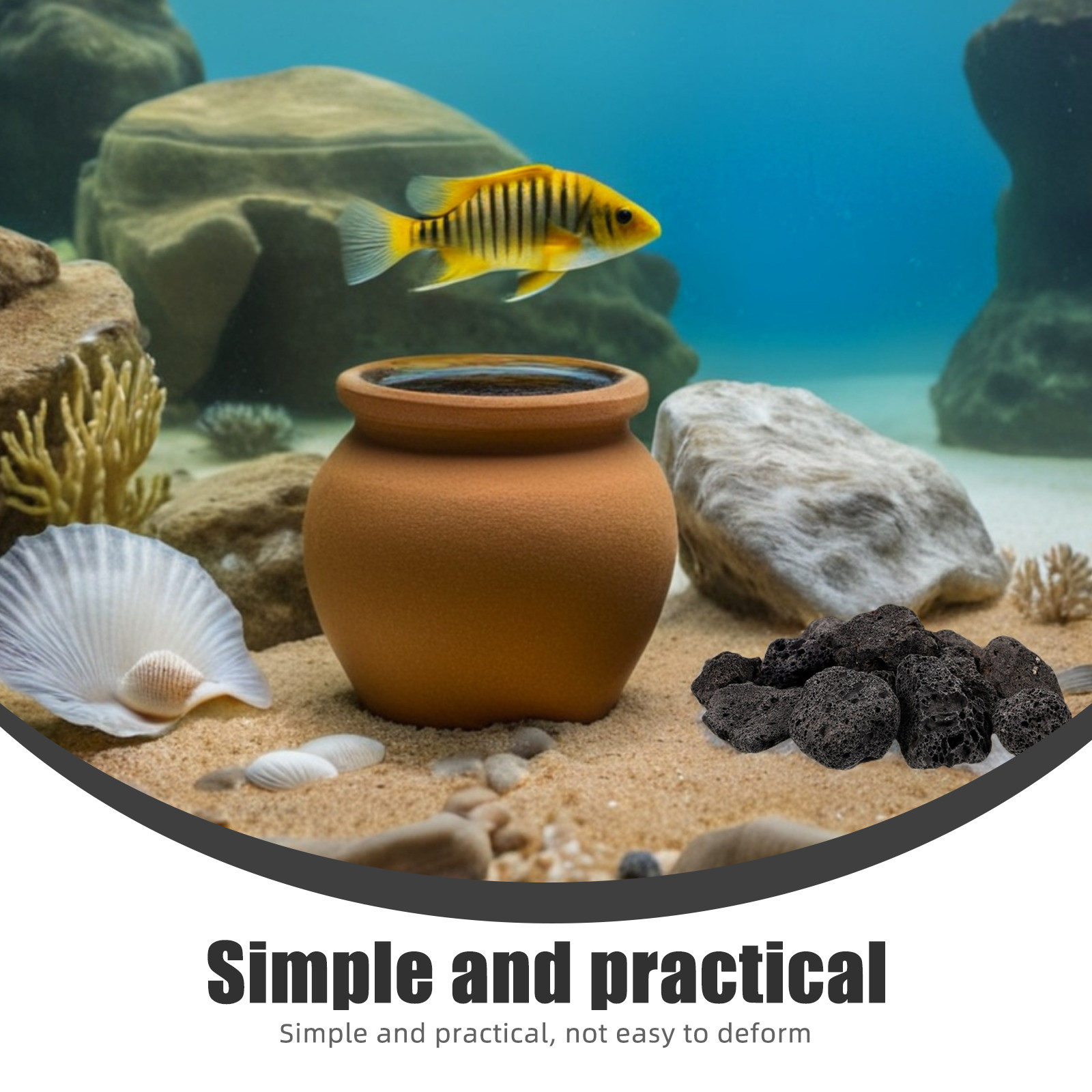 1Pack Natural Volcanic Stones  - огляд і ціна Aquarium Planted Aquarium